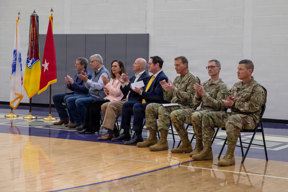 Family, Friends of 67th MEB Soldiers Gather to Say Farewell During a Send-off Ceremony for the Unit’s Deployment to the Horn of Africa