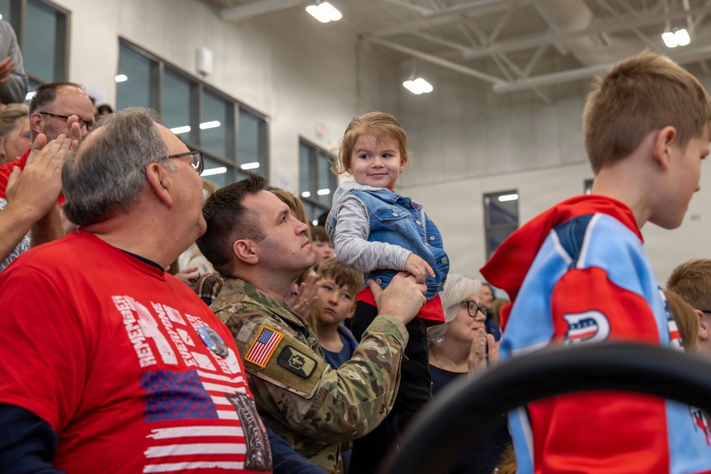 Family, Friends of 67th MEB Soldiers Gather to Say Farewell During a Send-off Ceremony for the Unit’s Deployment to the Horn of Africa