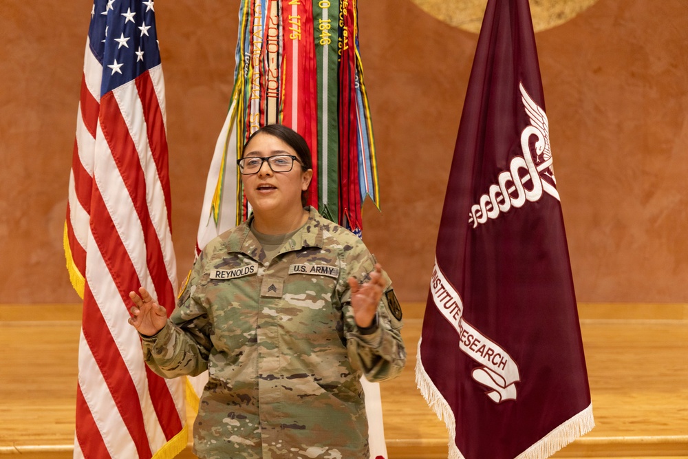 Sgt. Jesusita Reynolds promotion ceremony