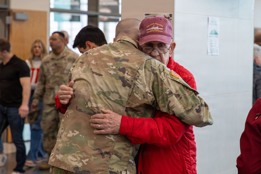 Family, Friends of 67th MEB Soldiers Gather to Say Farewell During a Send-off Ceremony for the Unit’s Deployment to the Horn of Africa