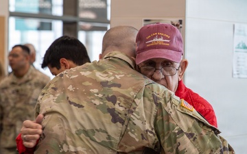 Family, Friends of 67th MEB Soldiers Gather to Say Farewell During a Send-off Ceremony for the Unit’s Deployment to the Horn of Africa