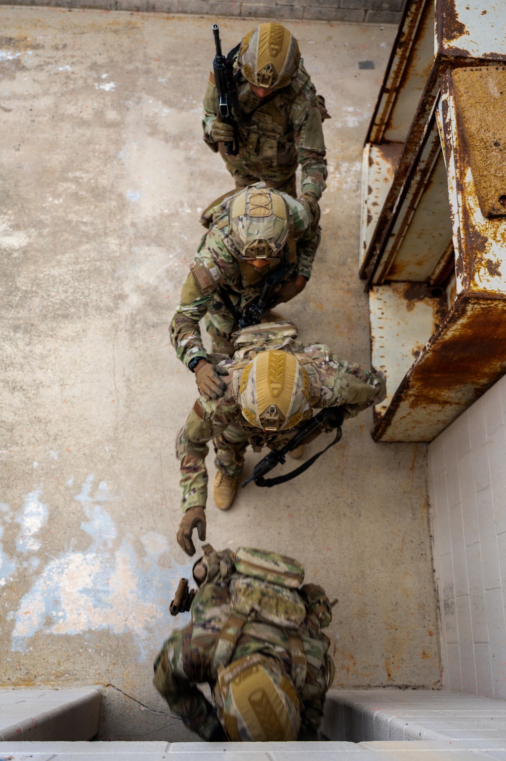 Security Forces learns entry and clear techniques