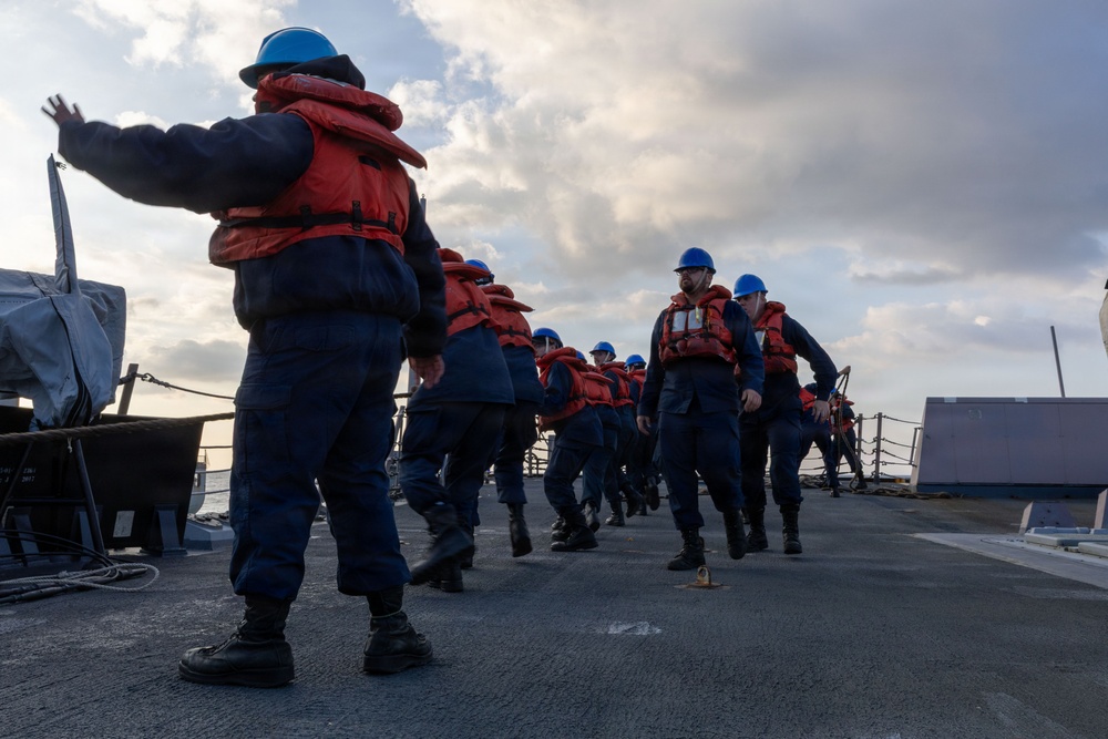 USS Oscar Austin (DDG 79) Conducts a Replenishment-At-Sea (RAS) with USNS William McLean (T-AKE 12)