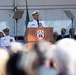 The Commandant, Gen. Eric M. Smith attends the commissioning of the USS Harvey C. Barnum Jr.