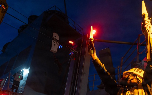 USS Oscar Austin (DDG 79) Conducts a Replenishment-At-Sea (RAS) with USNS William McLean (T-AKE 12)
