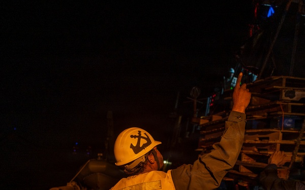 USS Oscar Austin (DDG 79) Conducts a Replenishment-At-Sea (RAS) with USNS William McLean (T-AKE 12)