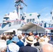 The Commandant, Gen. Eric M. Smith attends the commissioning of the USS Harvey C. Barnum Jr.