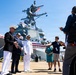 The Commandant, Gen. Eric M. Smith attends the commissioning of the USS Harvey C. Barnum Jr.