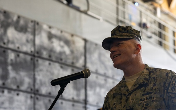 USS John P. Murtha holds Artemis II all-hands call, press conference