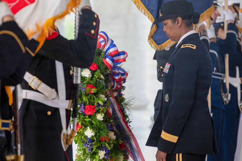 Armed Forces Full Honors Wreath Ceremony honoring President Thomas Jefferson