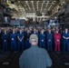 USS John P. Murtha holds Artemis II all-hands call, press conference