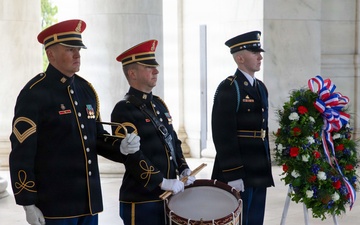 Armed Forces Full Honors Wreath Ceremony honoring President Thomas Jefferson