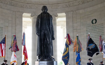 Armed Forces Full Honors Wreath Ceremony honoring President Thomas Jefferson