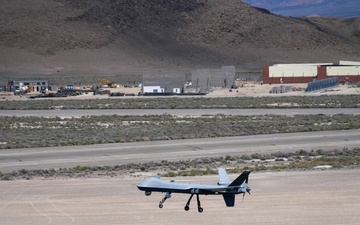 MQ-9 Reapers fly training missions at Creech AFB