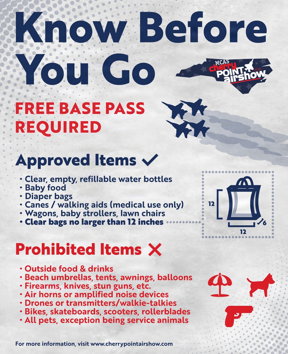 Know Before You Go 2026 MCAS Cherry Point Air Show
