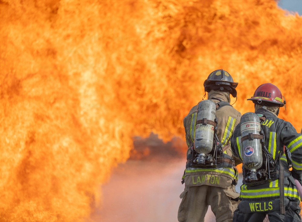 Partnership in action: Altus AFB, Lawton Fire Department train side by side