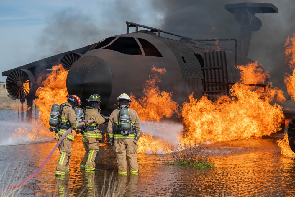 Partnership in action: Altus AFB, Lawton Fire Department train side by side
