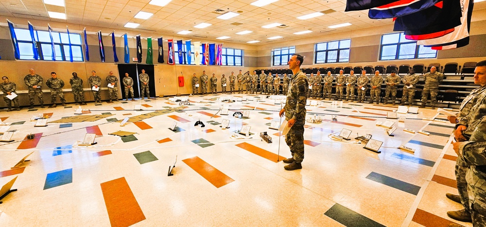Fort McCoy NCO Academy’s Battle Staff NCO Course 004-26 students hold Combined Arms Rehearsal