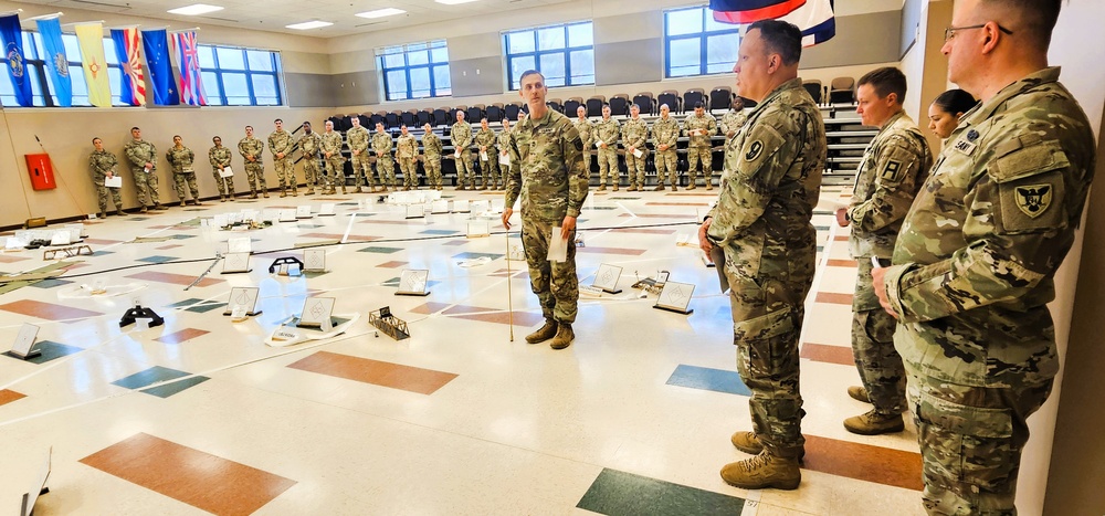 Fort McCoy NCO Academy’s Battle Staff NCO Course 004-26 students hold Combined Arms Rehearsal