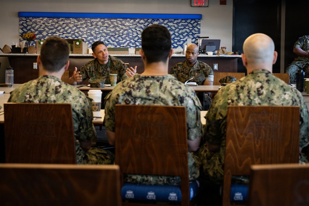 SMMC Ruiz visits Hampton Roads NROTC
