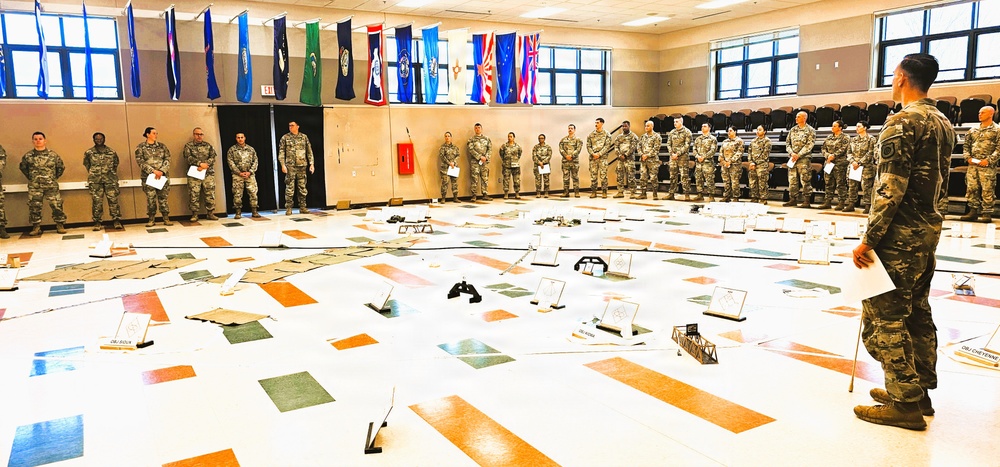 Fort McCoy NCO Academy’s Battle Staff NCO Course 004-26 students hold Combined Arms Rehearsal