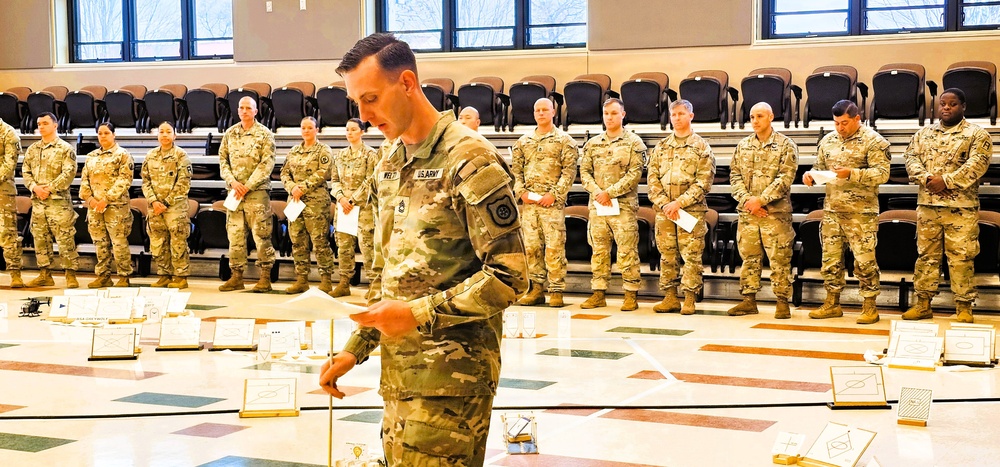 Fort McCoy NCO Academy’s Battle Staff NCO Course 004-26 students hold Combined Arms Rehearsal