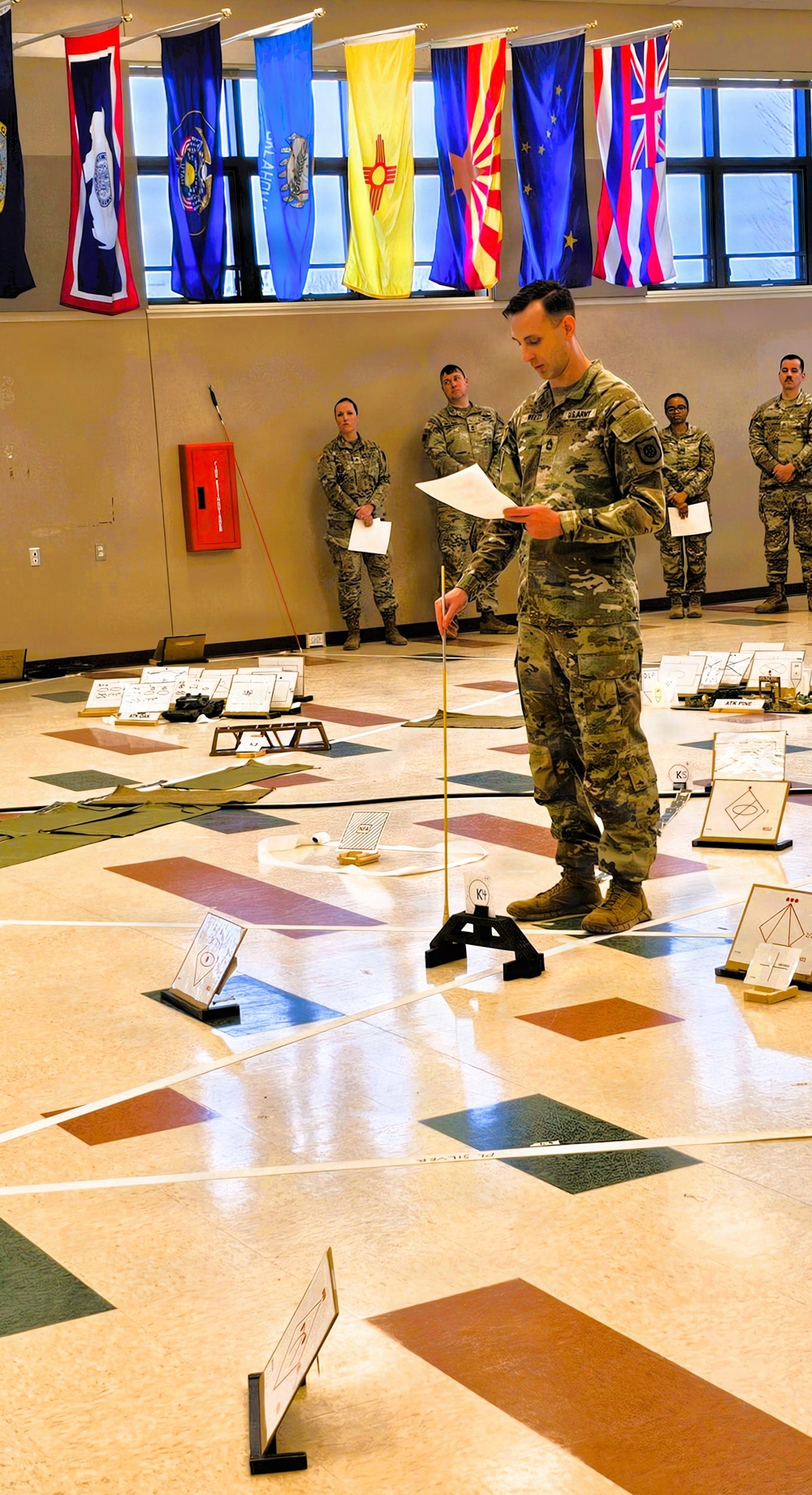 Fort McCoy NCO Academy’s Battle Staff NCO Course 004-26 students hold Combined Arms Rehearsal