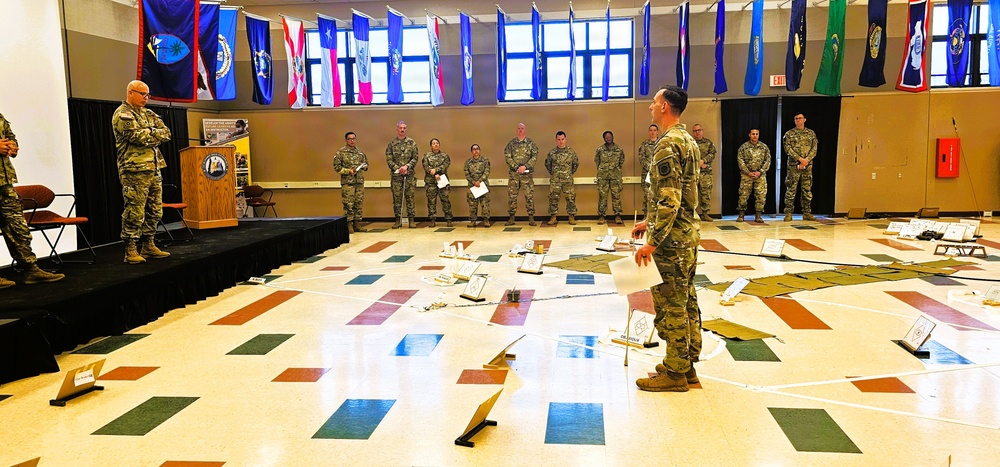 Fort McCoy NCO Academy’s Battle Staff NCO Course 004-26 students hold Combined Arms Rehearsal