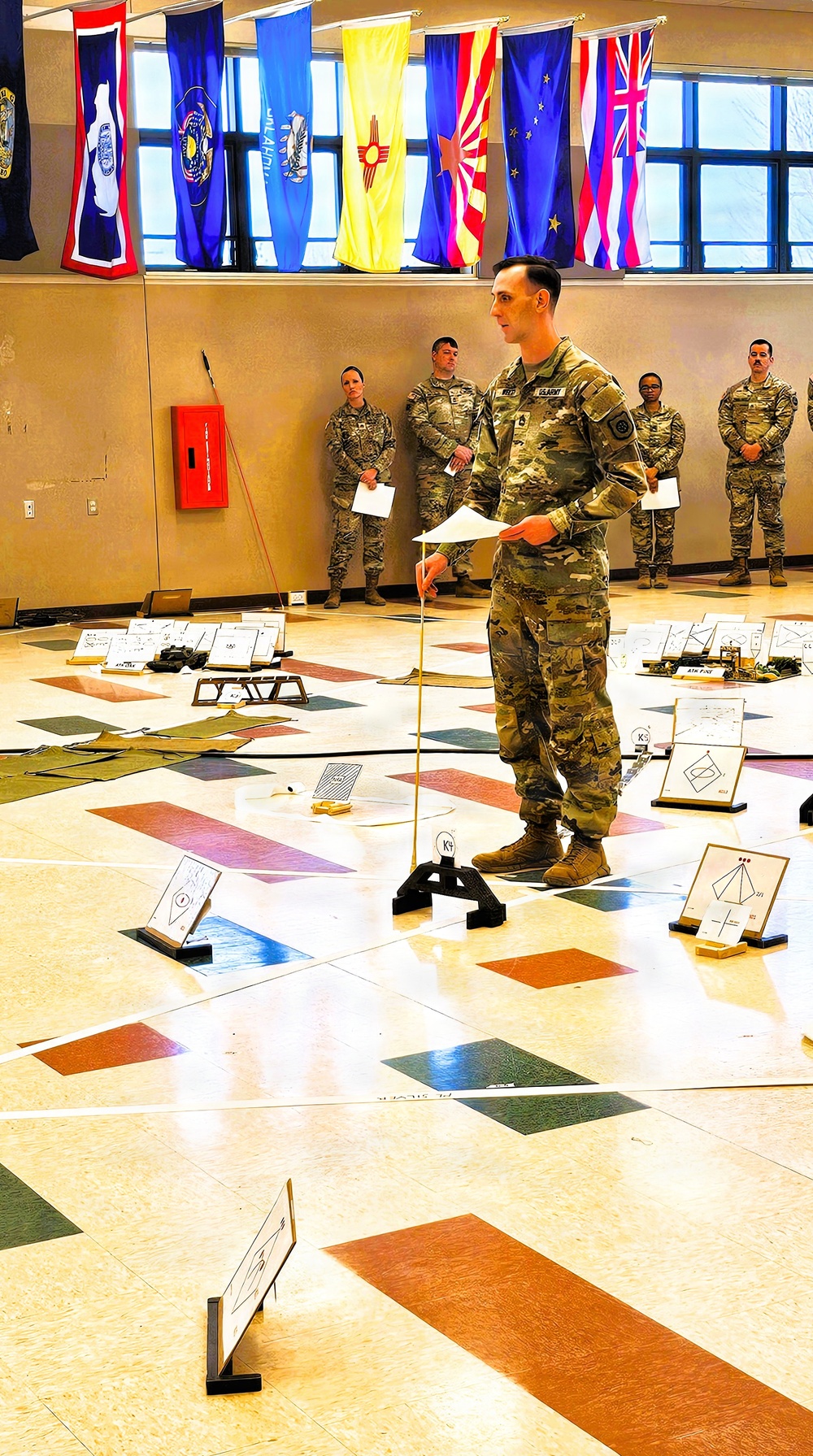 Fort McCoy NCO Academy’s Battle Staff NCO Course 004-26 students hold Combined Arms Rehearsal
