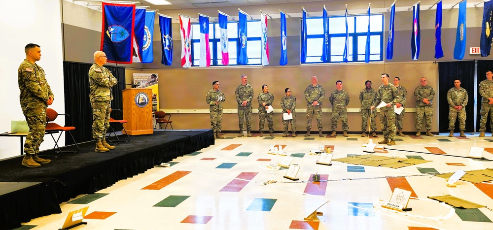 Fort McCoy NCO Academy’s Battle Staff NCO Course 004-26 students hold Combined Arms Rehearsal