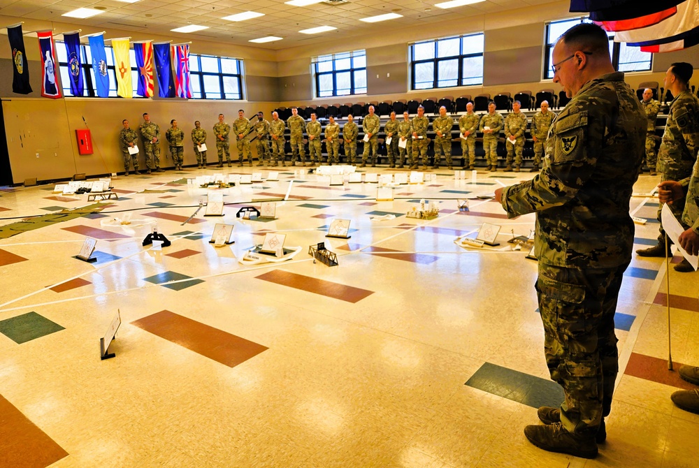 Fort McCoy NCO Academy’s Battle Staff NCO Course 004-26 students hold Combined Arms Rehearsal