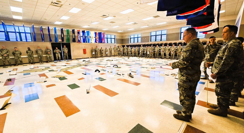 Fort McCoy NCO Academy’s Battle Staff NCO Course 004-26 students hold Combined Arms Rehearsal