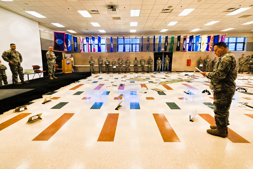 Fort McCoy NCO Academy’s Battle Staff NCO Course 004-26 students hold Combined Arms Rehearsal