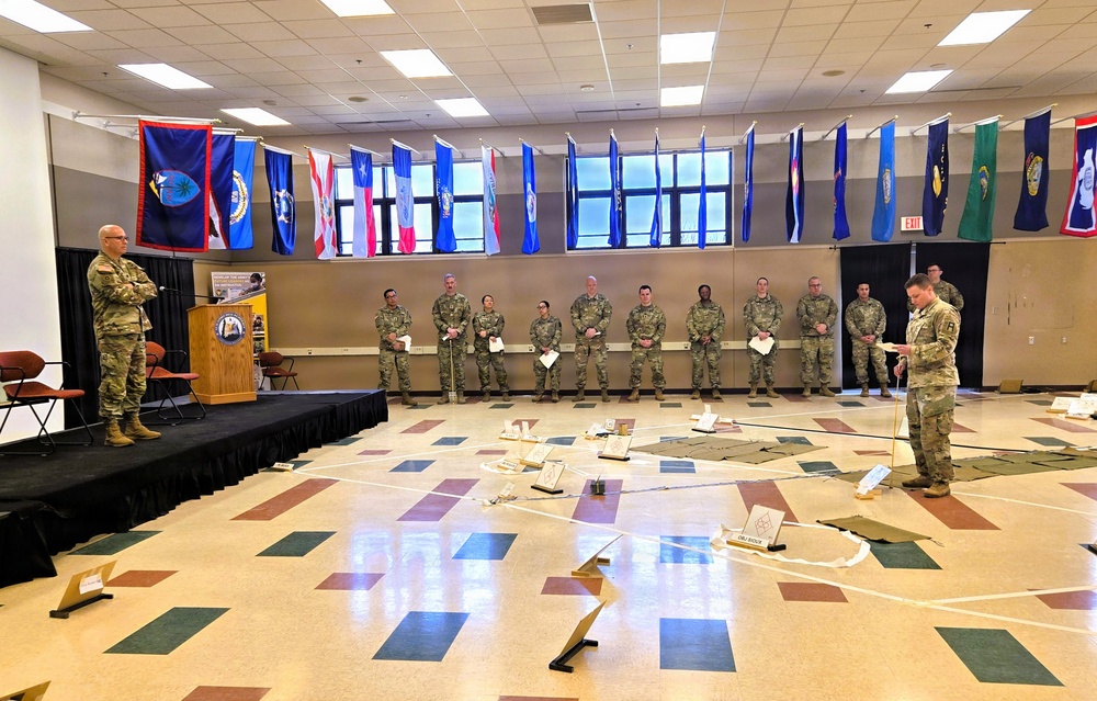 Fort McCoy NCO Academy’s Battle Staff NCO Course 004-26 students hold Combined Arms Rehearsal