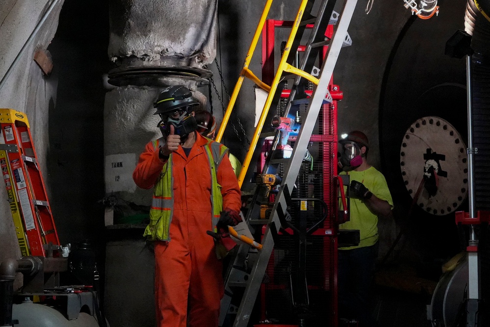 NCTF-RH continues tank degassing operations