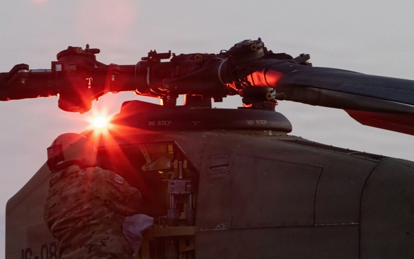 3-2 GSAB Soldiers Conduct CH-47 Chinook Maintenance