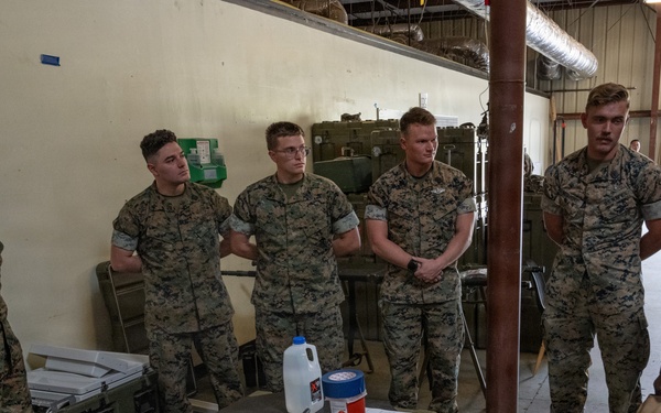 U.S. Pacific Fleet Master Chief Don Davis conducts battlespace circulation in NRSW