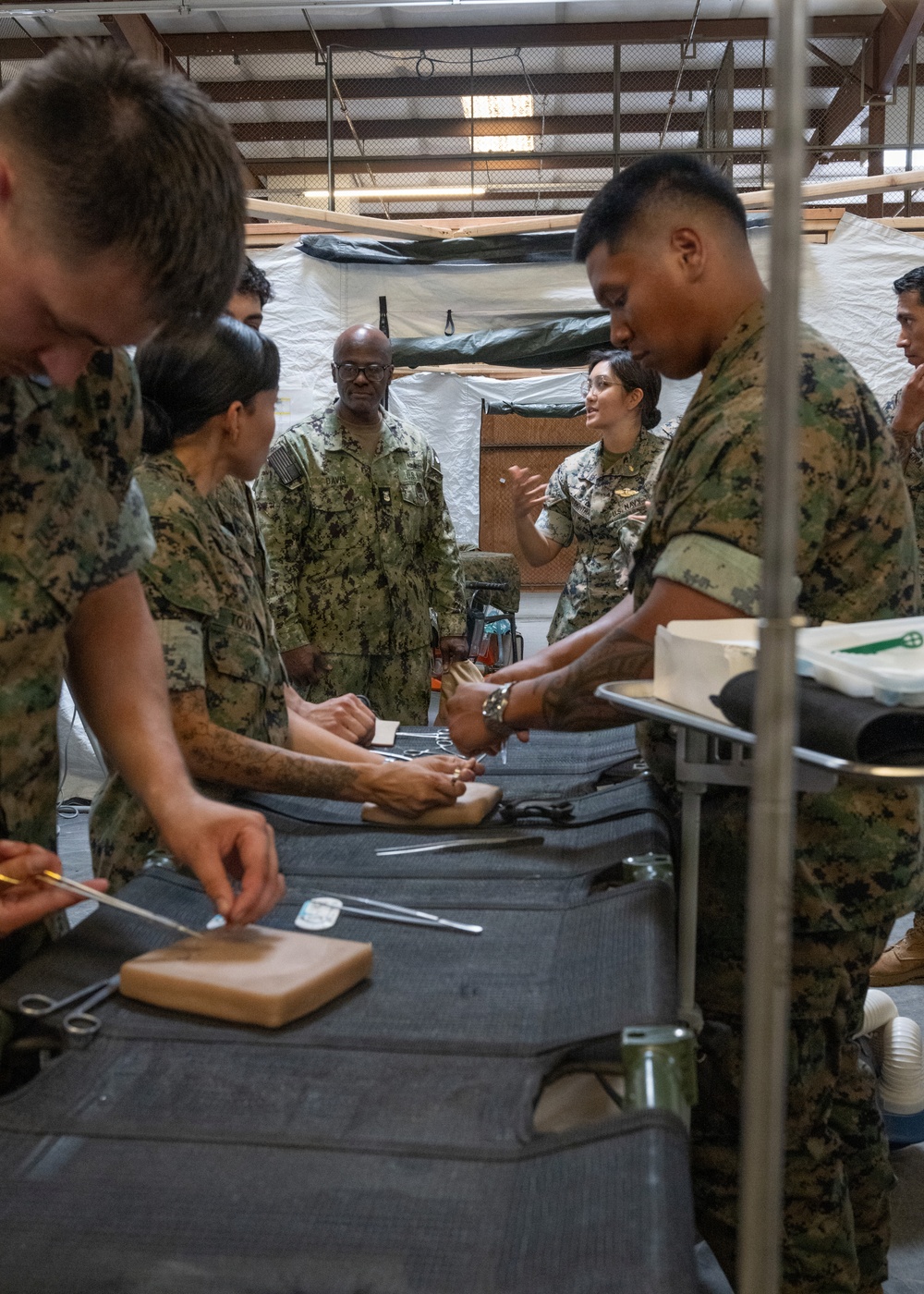 U.S. Pacific Fleet Master Chief Don Davis conducts battlespace circulation in NRSW