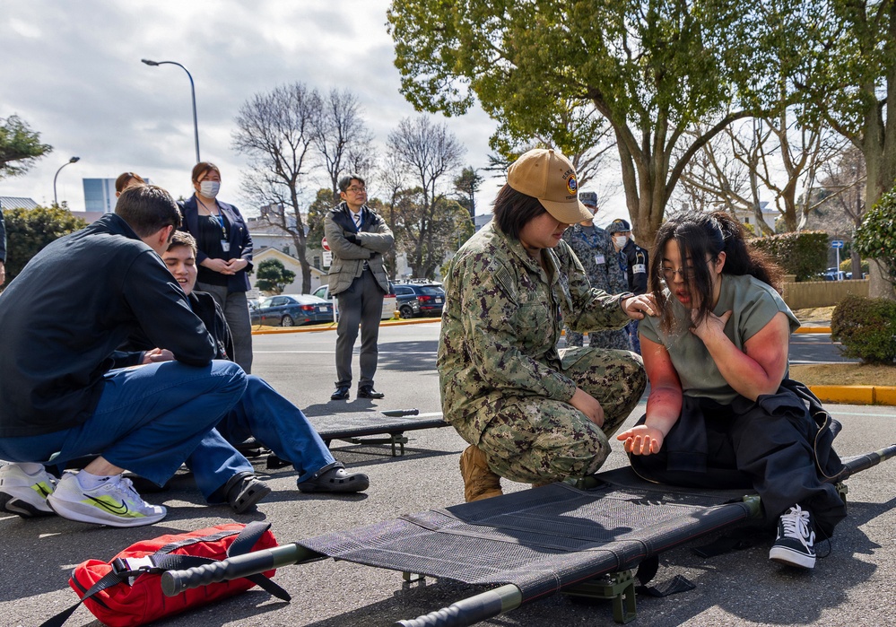 U.S. Naval Hospital Yokosuka and JSDF Hospital Yokosuka Strengthen Medical Alliance with Joint Casualty Drill