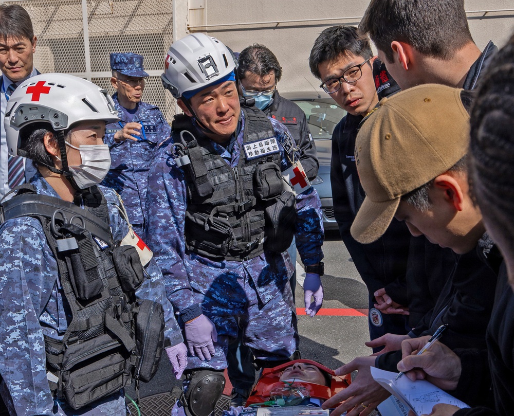 U.S. Naval Hospital Yokosuka and JSDF Hospital Yokosuka Strengthen Medical Alliance with Joint Casualty Drill