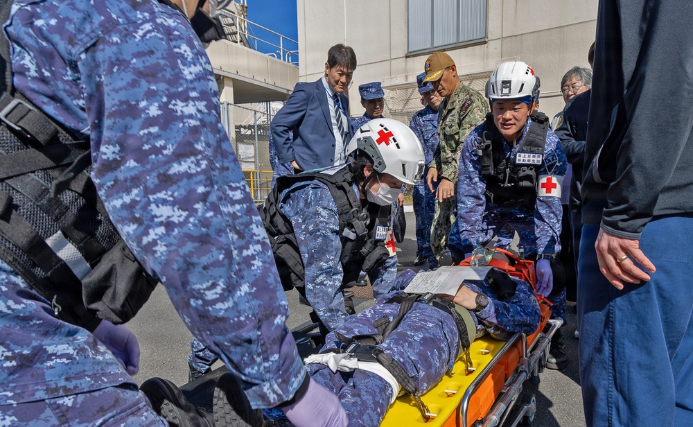U.S. Naval Hospital Yokosuka and JSDF Hospital Yokosuka Strengthen Medical Alliance with Joint Casualty Drill