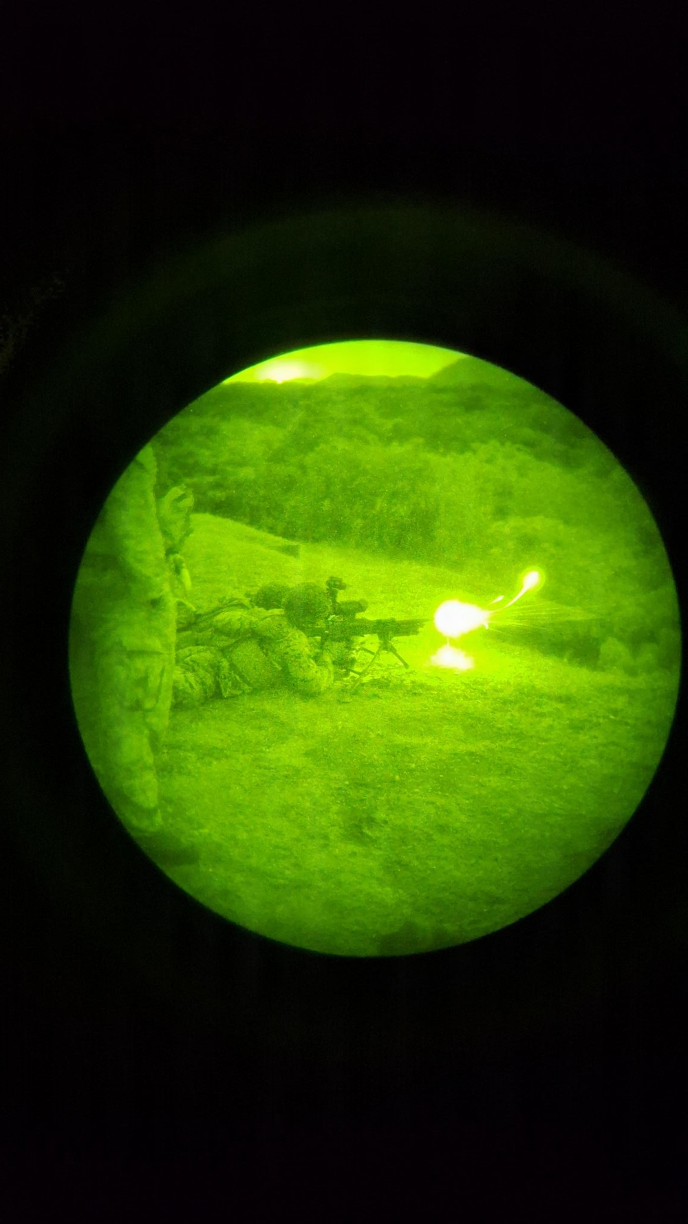 III Marine Expeditionary Force Support Battalion Marines conduct machine gun range