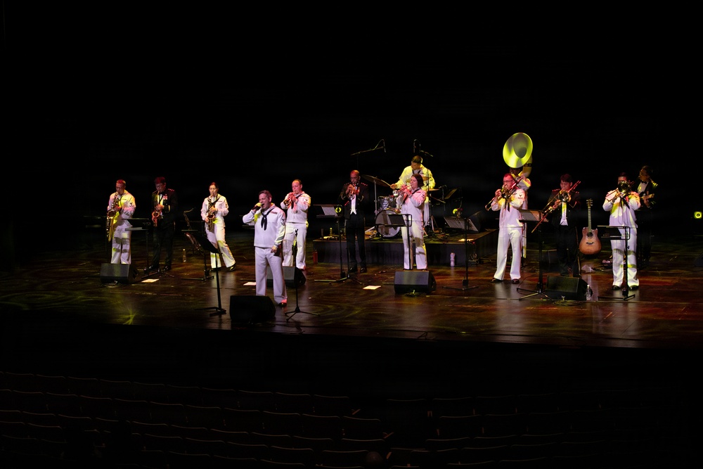 C7F and Singapore Armed Forces Band Perform at Singtel Waterfront Theatre