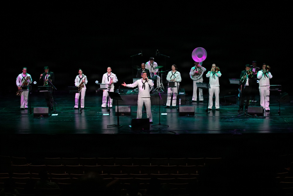 C7F and Singapore Armed Forces Band Perform at Singtel Waterfront Theatre
