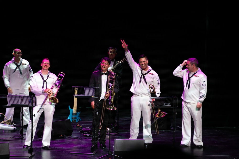 C7F and Singapore Armed Forces Band Perform at Singtel Waterfront Theatre