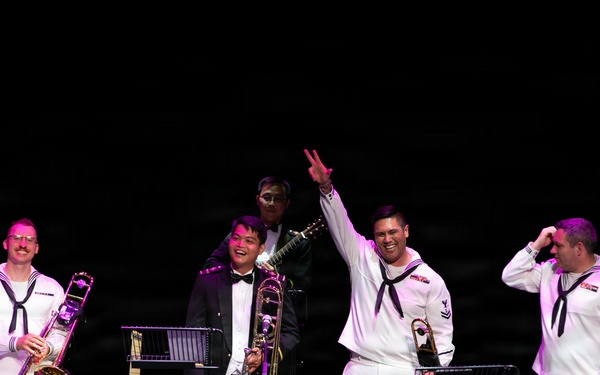 C7F and Singapore Armed Forces Band Perform at Singtel Waterfront Theatre