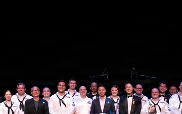 C7F and Singapore Armed Forces Band Perform at Singtel Waterfront Theatre