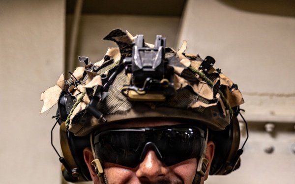 11th MEU Marines Conduct a Quick Reaction Force Drill Aboard USS Portland