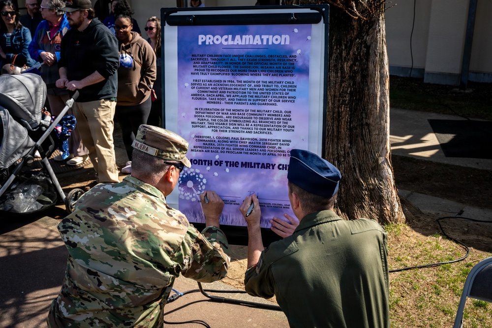 Misawa AB Celebrates Month of the Military Child