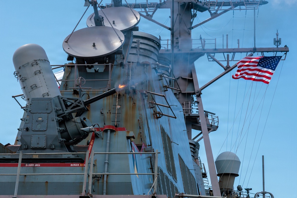 Live Fire Exercise aboard the USS Gonzalez (DDG 66)
